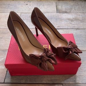Wayderns Brown Bow Heels Ladies Size 7